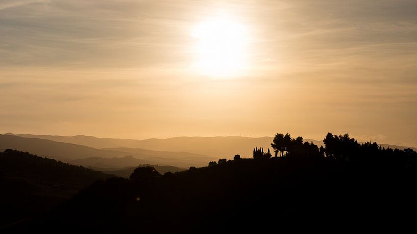 Toscaanse Zonsondergang by Guido Akster