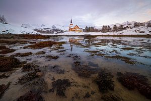 Église en hiver
