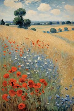 Meadow with poppies and cornflowers by NTRL-S