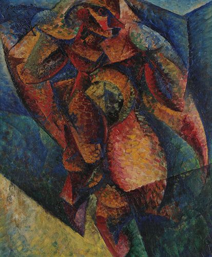 Umberto Boccioni-Menselijk lichaam (dynamisme)