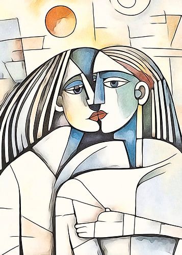 abstracte paren, motief 9