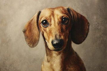 Treuer Blick in warmem Licht von Eva Lee