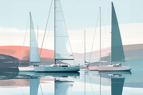 Segelboote-01 von Rautenberg Digital Art Maritim