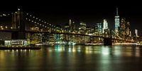 BROOKLYN BRIDGE vertoningen per nacht | Panorama van Melanie Viola thumbnail