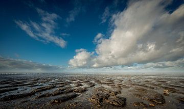Wunderschöne Wolken am Wattenmeer von Hylke Heidstra