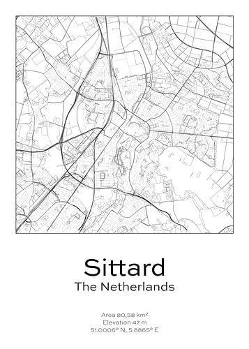 City map - Netherlands - Sittard
