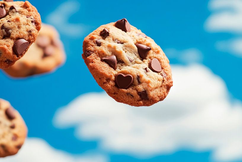 Chocolate biscuits in heaven - delicious treats by Poster Art Shop