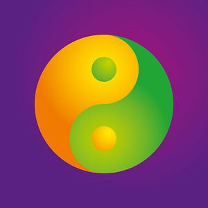 Farbiges Yinyang Symbol