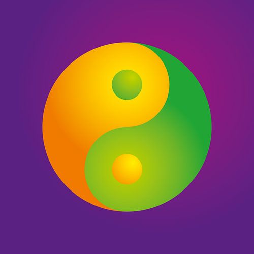 Colorful YinYang Symbol