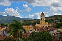 Uitzicht over de stad Trinidad, Cuba