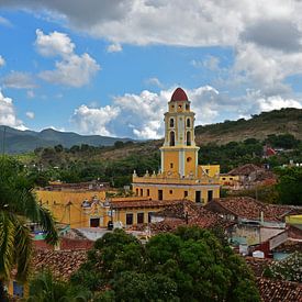 Blick über die Stadt Trinidad, Kuba von Herman Keizer
