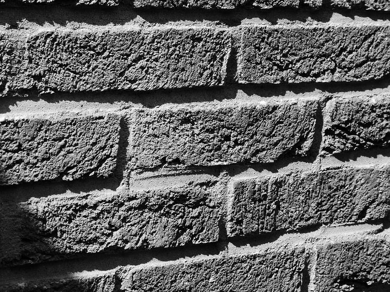 Muur in de tuin van Veluws