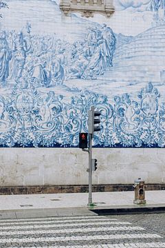 Porto's famous blue tiles