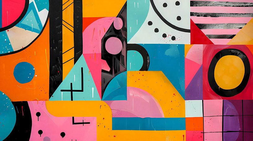 Geometric Pop Art by Angel Estevez