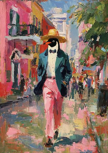 Pinguïn in New Orleans