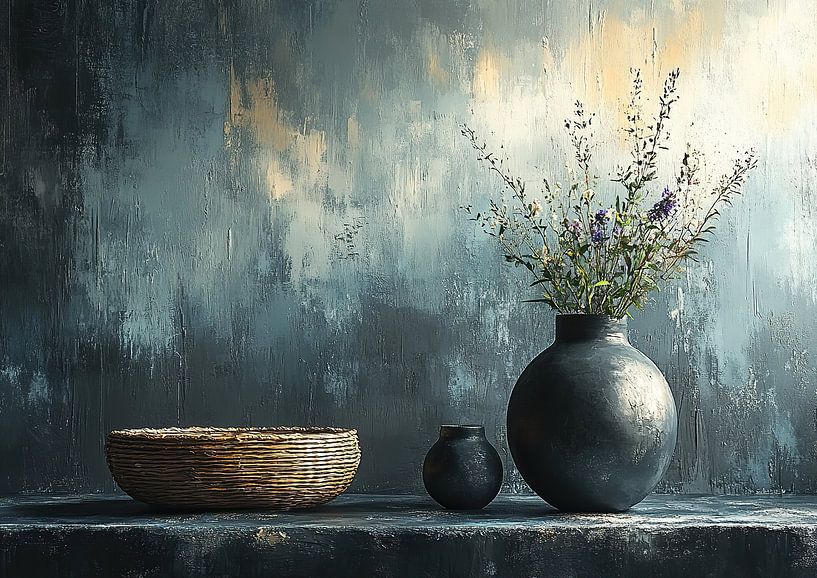 Stillleben Modern Rest | Echoed Serenity von Kunst Laune