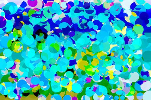 Confetti explosie, bolletjes patroon