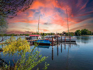 Hafen mit Booten in Werder an der Havel