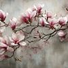 Rosa Magnolienzweig – Romantische Blüte von Joriali Fine Art