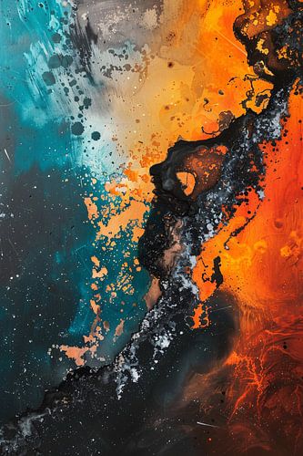 Abstract Explosie van Kleur en Energie