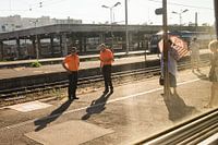 Working on the track