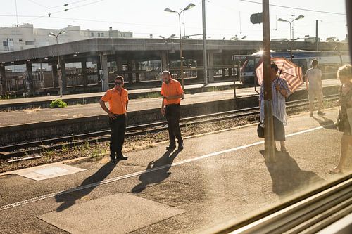 Working on the track