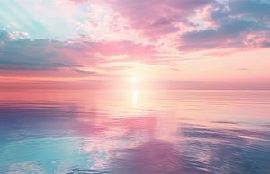 Sonnenuntergang über dem Mittelmeer