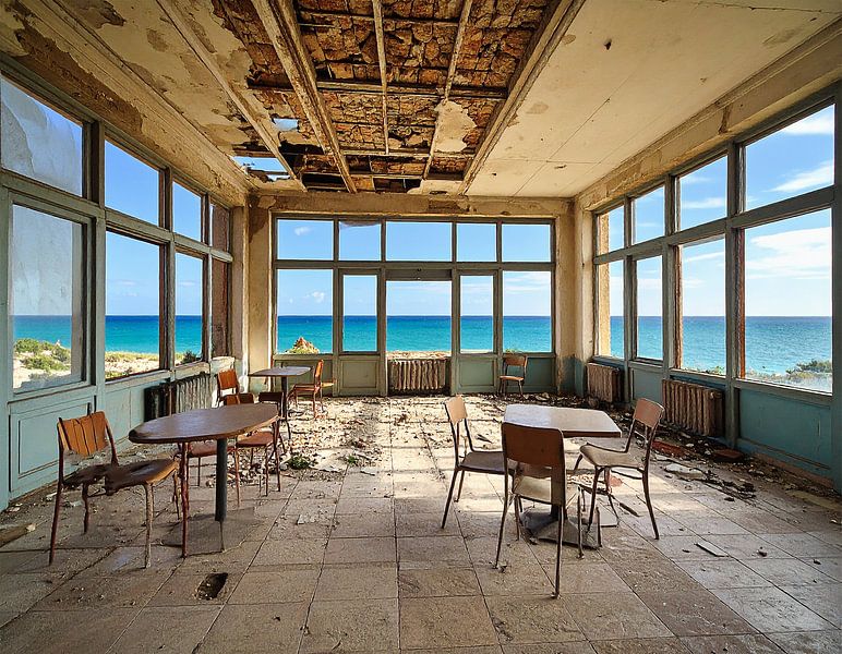 Lost Places Bar on the beach by Mustafa Kurnaz