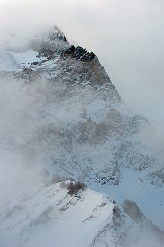 La Meije in de wolken