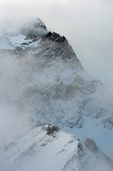 La Meije in de wolken by Jose Cr
