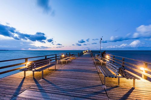 Zeebrug in Prerow aan de Oostzee