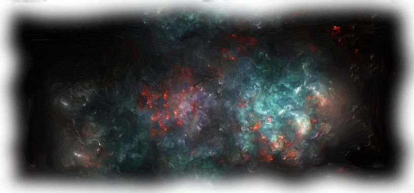 Abstract fantasie nebula van Maurice Dawson
