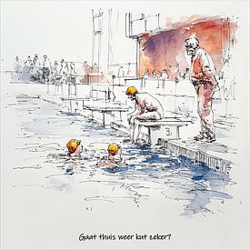 Time for a poolside chat by Zeger Knops