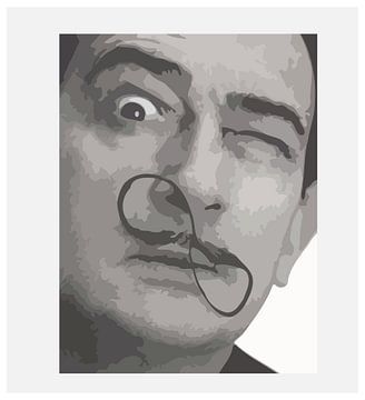 Kunstwerk met Salvador Dali