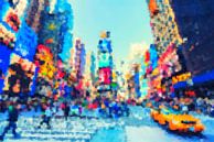 New York City  Quadrat Game Pop Art van Felix von Altersheim thumbnail