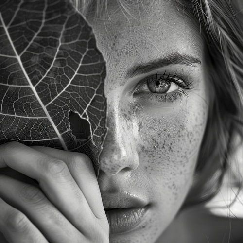 Zwart-wit portret