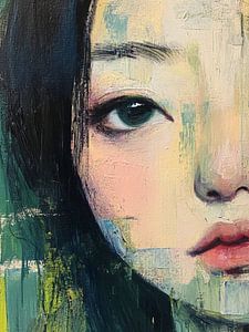Silent Portrait – Abstract portret minimalistisch en modern