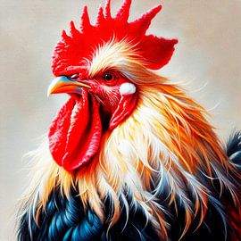 Rooster ( 10 ) by Ineke de Rijk