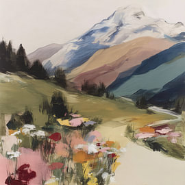 Fleurs sauvages au pied du sommet sur M.A.Z.U.N.