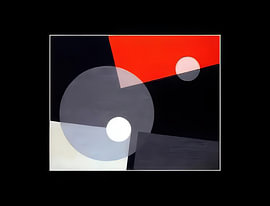 Kreise auf schwarzem Feld von Francis Heilman