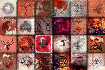  Collage en rouge