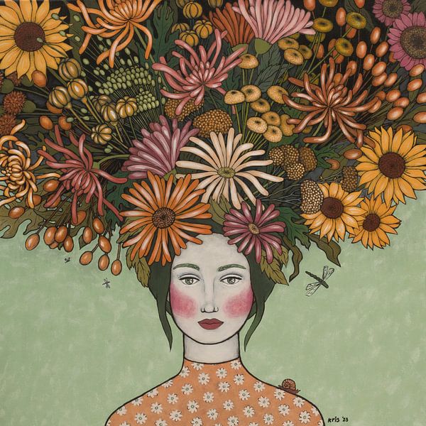 Blumen in meinem Kopf (Nr. 2023-06) von Kris Stuurop