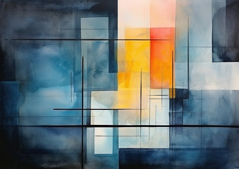 Kleurrijk 151944 van Abstract Schilderij
