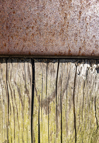 La rouille sur le bois