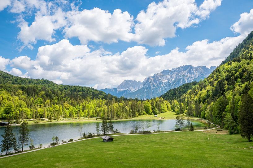 stunning alpine landscape lake ferchensee, Karwendel alps by SusaZoom
