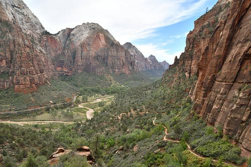 Zion National Park, lopen langs de Virgin River