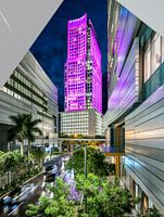 600 Brickell Skyscraper At Night