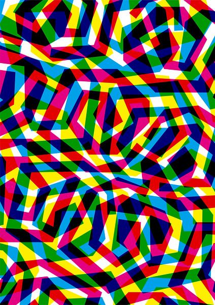 SPIRAL CMYK SUBTRACTIVE PATTERN by Taufan Heriyansyah