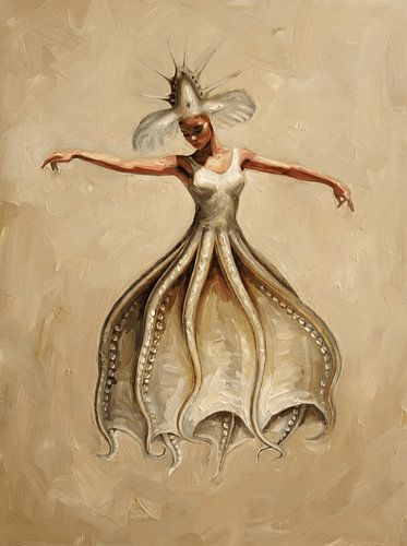Squid Dancer. Vintage surrealism