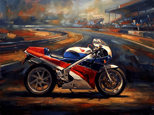Honda RC30 at Golden Hour